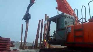 Excavator hydraulic sheet pile vibro hammer for 20 ton excavator 2