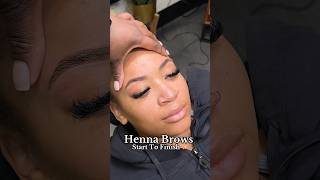 Henna Brows transformations — start to finish using la benig henna. #henna #hennabrows #eyebrows