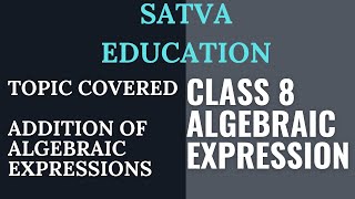 Addition of algebraic expressions | class 8 | Exercise 8.2 | NCERT #math