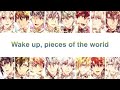 idolish7 pieces of the world eng kan rom color coded lyrics