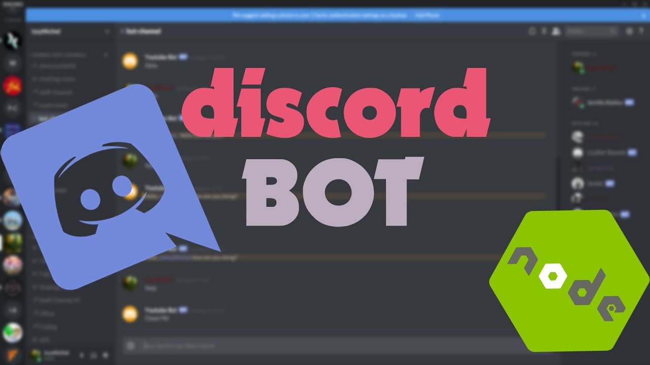 How To Make A Discord Bot | Tutorial 1 (setup) - YouTube