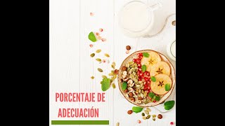 ¿Qué es el porcentaje de adecuación de macronutrientes?