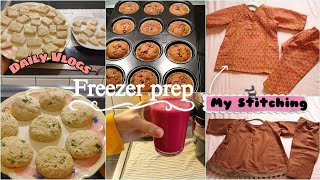 Cozy Winter days/ Silent Vlogs/ Baking and freezer prep for Week/ Daily life in Germany