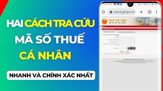 Cách  tra cứu mã số thuế cá nhân nhanh và chính xác | Tra cứu mã số thuế cá nhân | DV Channel