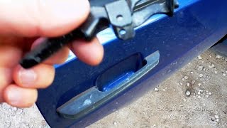 Repair of the broken outer door handle VAZ-2109 (2108-21099), replacement of the key