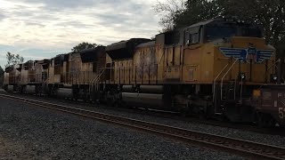 UP 8147 UP 5786 UP 5087 UP 8581 LEAD A SOUTHBOUND INTERMODAL TRAIN WITH A NICE K5HL HORN SHOW