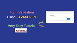 Form Validation Using JAVASCRIPT | in detail | MALAYALAM |🖥 #javascript#html