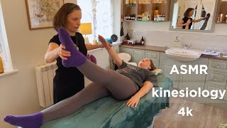 ASMR Kinesiology Kore Therapy for Endometriosis and a Broken Back! Unintentional ASMR Real Person