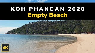 Koh Phangan: பூட்டப்பட்ட பிறகு தாய்லாந்தில் வெற்று கடற்கரை |Thailand 2020 | 4K Virtual walk