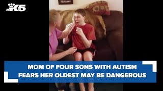 All four of their sons have autism - now one is turning dangerous