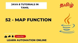 Java8 | 52 | Streams API | Map function | Tamil