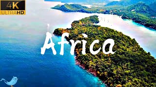 FLYING OVER AFRICA (4K UHD) -With  Beautiful Nature Scenery with Relaxing Music for Stress Relief