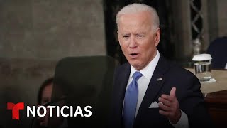 Joe Biden asegura que "la nación nuevamente está en marcha" | Noticias Telemundo
