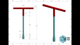 Solidworks Tutorial I Design T-Spanner in Solidworks I Beginners I Part I Assembly I Exercise I CAD
