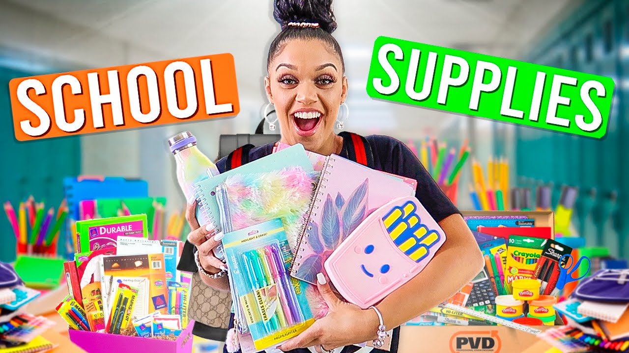 Back To School Supplies Haul Giveaway Youtube