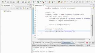 averaging calculator using for loop (java tutorial in bangla)