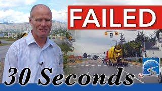 How to Fail Your Driver's Test - 30 Seconds