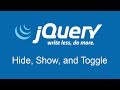 The jQuery Hide, Show, and Toggle Functions