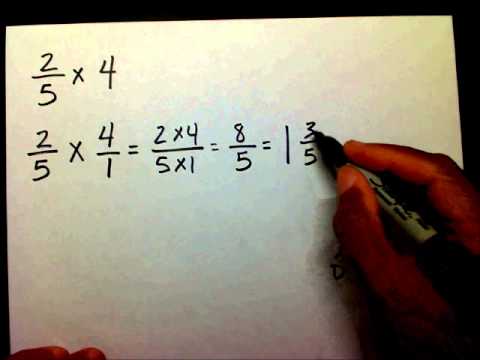 Multiply Fractions and Whole Numbers Multiply Fractions and Whole Numbers