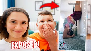 REACTING TO OUR SISTER'S TikToks DRAFTS!! **EXPOSED** | JKREW
