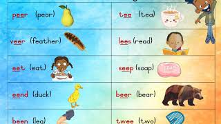 Gr 3 Afrikaans ee klank lang e teacher lesson by Mrs C van der Merwe