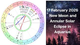 17 February 2026 New Moon and Annular Solar Eclipse in Aquarius