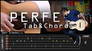 Ed Sheeran - PERFECT - Cover (Fingerstyle Cover) + TAB Tutorial (Lesson)