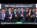 RBC Global Asset Management opens Toronto Stock Exchange, May 18, 2018