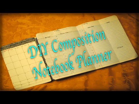 Diy Composition Notebook Planner Youtube