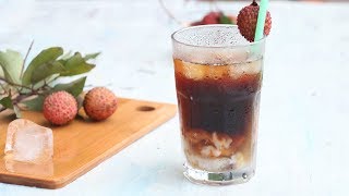 教你自制荔枝冷萃冰咖啡 Litchi Cold Brew Iced Coffee，秒杀星巴克气致冷萃咖啡，好喝还省钱