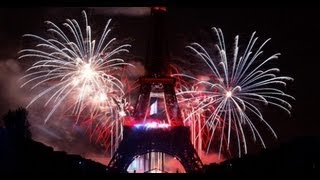 Fireworks Paris Bastille Day 2013