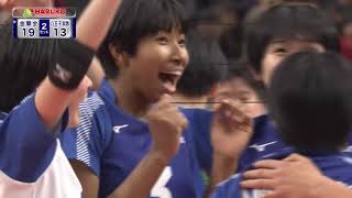 【フジテレビ公式】春の高校バレー2019女子準決勝・金蘭会(大阪)vs八王子実践(東京)＜準決勝ダイジェスト＞