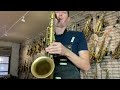 play testing this absolutely beautiful gold plated selmer super tenor from 1932 www.newyorksax.com