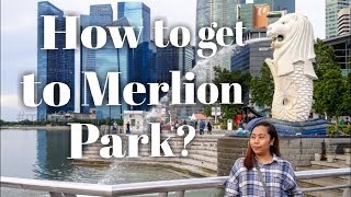 How to get to Merlion Park from Raffles Place MRT station - Singapore DIY travel - Marielle Vlogs