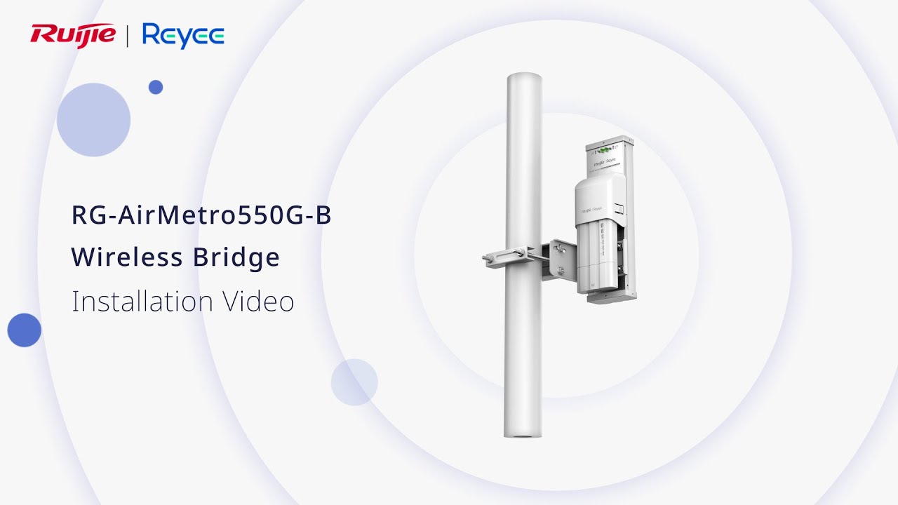 RG-AirMetro550G-B Wireless Bridge Installation Video - YouTube