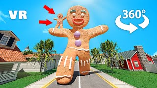 360° VR -  Gingerbread Man Funny Animation || Shrek