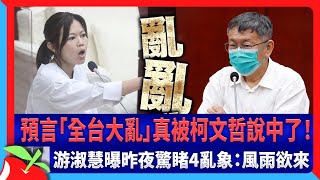 預言「全台大亂」真被柯文哲說中了！ 游淑慧曝昨夜驚睹4亂象：風雨欲來 | 台灣新聞 Taiwan 蘋果新聞網