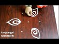 Easy Friday Muggulu with 3*2 dots | Small Kolam | Simple Rangoli Designs | RangRangoli