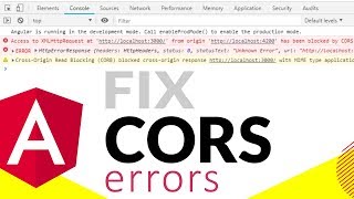 Fix CORS errors in Angular (when you have access to API) | QUICK FIX