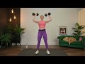 30 minute full body strength training w dumbbells get strong