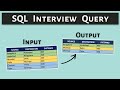 Solving SQL Interview Query using a 