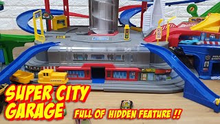 SUPER CITY GARAGE from Majorette Very Big Track set for Hot wheels Cars!! full of features