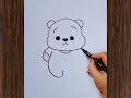 تعليم الرسم والتلوين للأطفال 🎨 كيف ترسم الدب ويني بالخطواتhow to draw winnie the pooh step by step