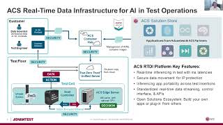 Infrastructure and Applications for AI in Semiconductor Test