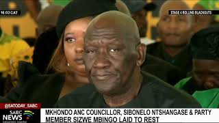 Mkhondo ANC councillor, Sibonelo Ntshangase and party member Sizwe Mbingo laid rest