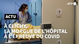 Clichy: la chambre mortuaire de l'hôpital Beaujon à l'épreuve du Covid | AFP