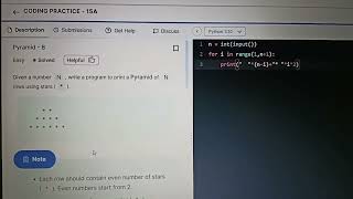 Pyramid-8 | Coding Practice 15A | Python | NxtWave | Happy Coding 😁