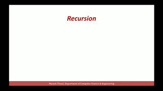 User Defined Functions (Part-3) : Concept of Recursion in C