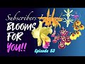 SUBSCRIBERS INSPIRE| You color my life | Blooms for YOU! Episode 53  🌸🌺🌼💐#Orchids #ninjaorchids