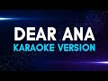 DEAR ANA - J. Brothers | Karaoke Version | koolSound